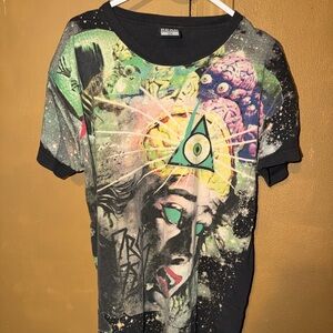 Drop Dead Clothing Steel City’s Finest UK Graphic Horror T Shirt Mens Large Used